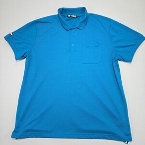 Helly Hansen  Polo‎ Shirt  Regular Fit Recycled Polyester Blue Men's XXL